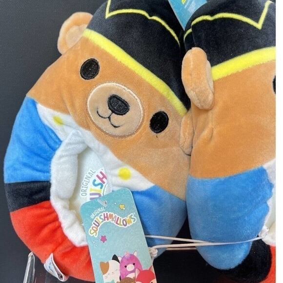 Squishmallows Kelliloon Pirate Bear Slippers Size 11-12 Plush Stuffed Animal - Picture 3 of 5